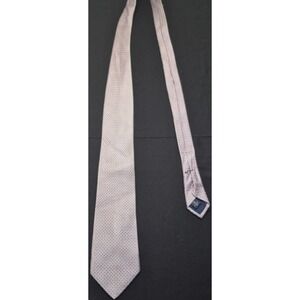 Daniel Cremiex 100% silk men's pink & blue pattered tie hand made